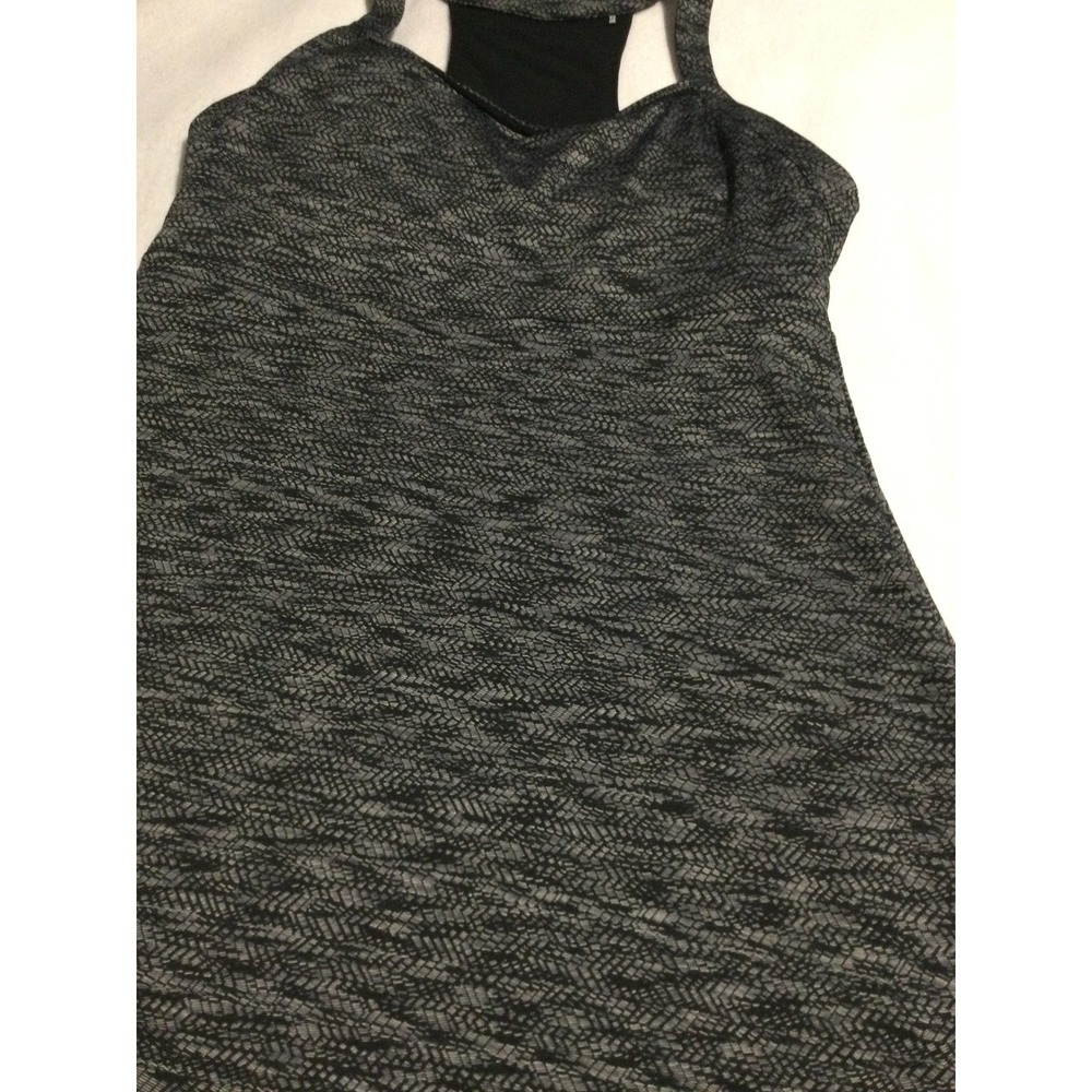 MPG Mondetta Performance Gear Womens Athletic Dress Grey Black Racerback Size M - Picture 2 of 7